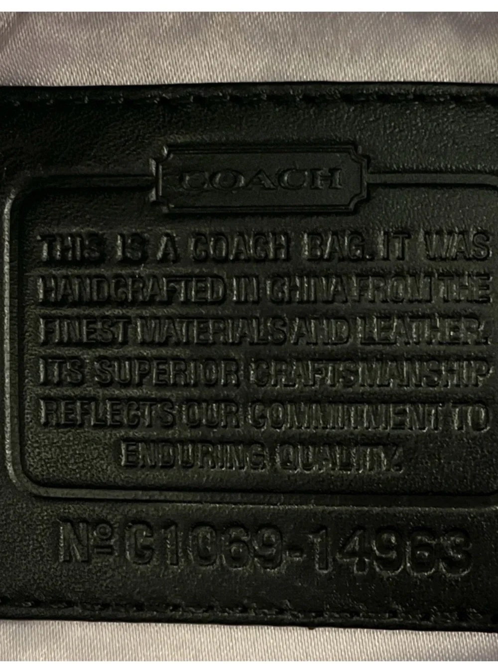 Coach black shoulder